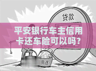 平安银行车主信用卡还车险可以吗？如何操作还款？