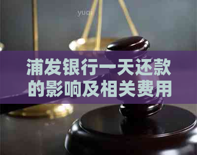 浦发银行一天还款的影响及相关费用