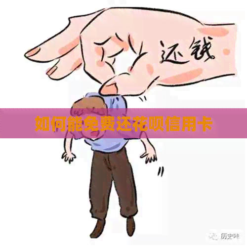 如何能免费还花呗信用卡