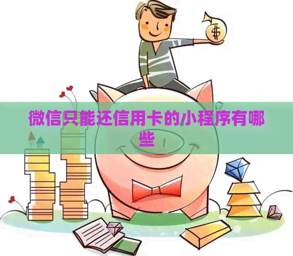 微信只能还信用卡的小程序有哪些