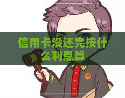 信用卡没还完按什么利息算