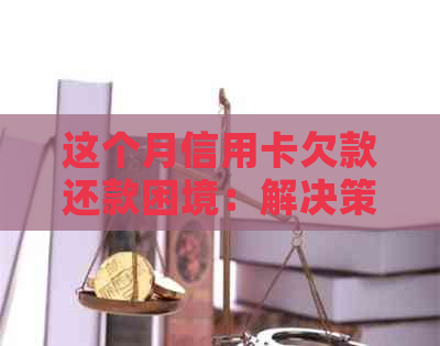 这个月信用卡欠款还款困境：解决策略与建议