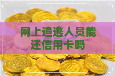 网上追逃人员能还信用卡吗