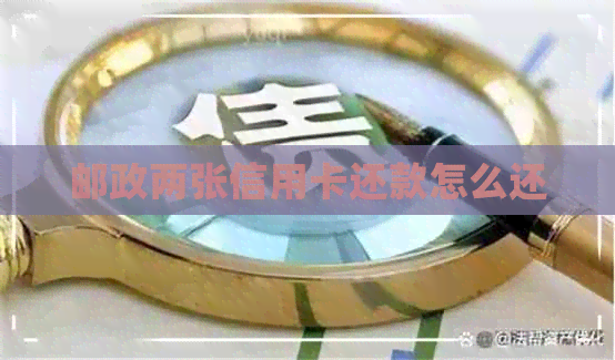 邮政两张信用卡还款怎么还