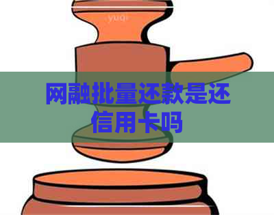 网融批量还款是还信用卡吗