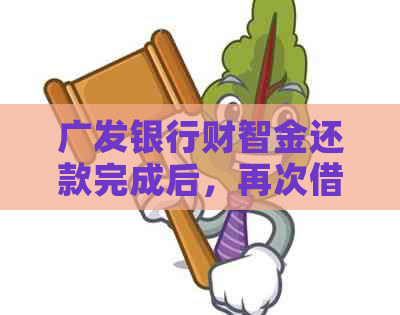 广发银行财智金还款完成后，再次借款申请的流程与条件是什么？