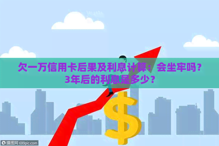 欠一万信用卡后果及利息计算：会坐牢吗？3年后的利息是多少？