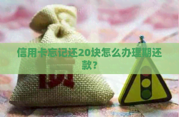 信用卡忘记还20块怎么办理期还款？