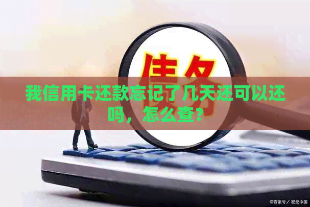 我信用卡还款忘记了几天还可以还吗，怎么查？