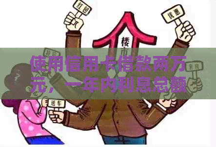 使用信用卡借款两万元，一年内利息总额是多少？如何计算信用卡利息？