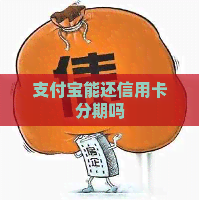 支付宝能还信用卡分期吗