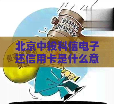 北京中投科信电子还信用卡是什么意思？