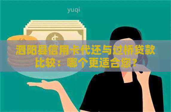 泗阳县信用卡代还与过桥贷款比较：哪个更适合您？