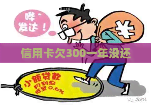 信用卡欠300一年没还