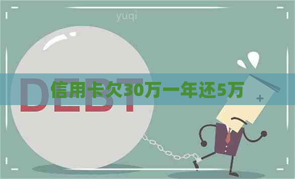 信用卡欠30万一年还5万