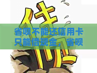 省呗不能还信用卡只能借现金，省呗借款是否只用于还信用卡？