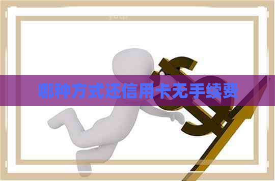 哪种方式还信用卡无手续费