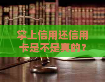 掌上信用还信用卡是不是真的？掌上银行及支持的信用卡类型。