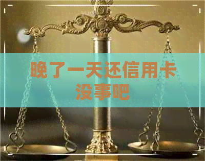 晚了一天还信用卡没事吧