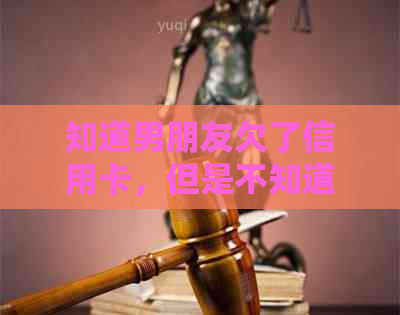 知道男朋友欠了信用卡，但是不知道这么多：如何处理？