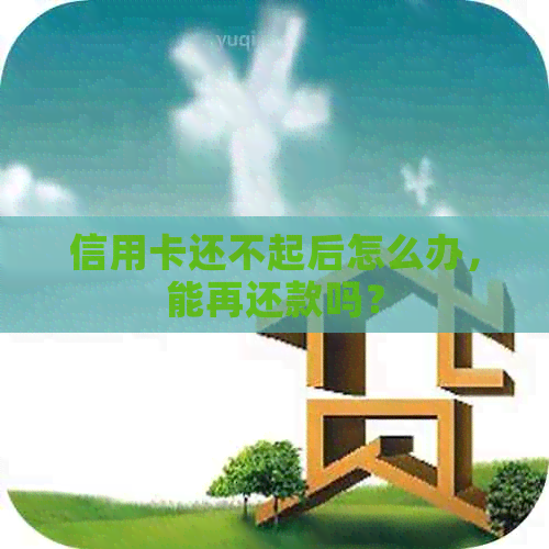 信用卡还不起后怎么办，能再还款吗？