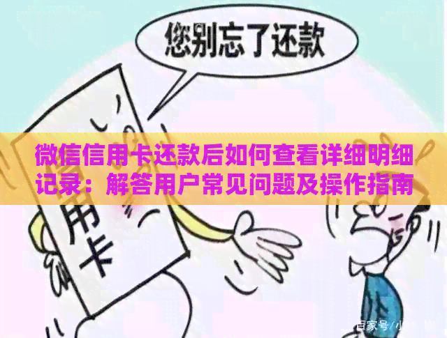 微信信用卡还款后如何查看详细明细记录：解答用户常见问题及操作指南