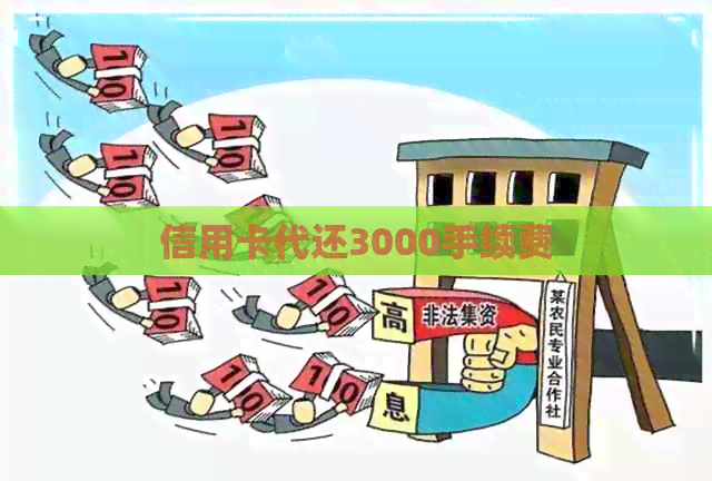 信用卡代还3000手续费