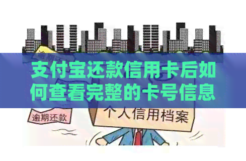 支付宝还款信用卡后如何查看完整的卡号信息？解答用户常见问题