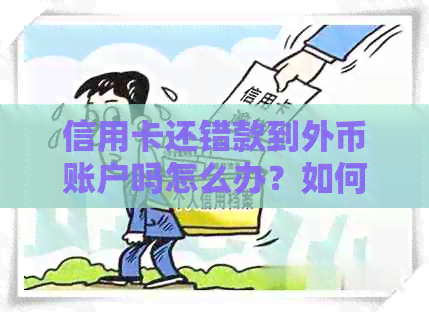 信用卡还错款到外币账户吗怎么办？如何处理这种情况？