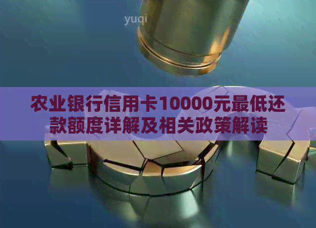 农业银行信用卡10000元更低还款额度详解及相关政策解读