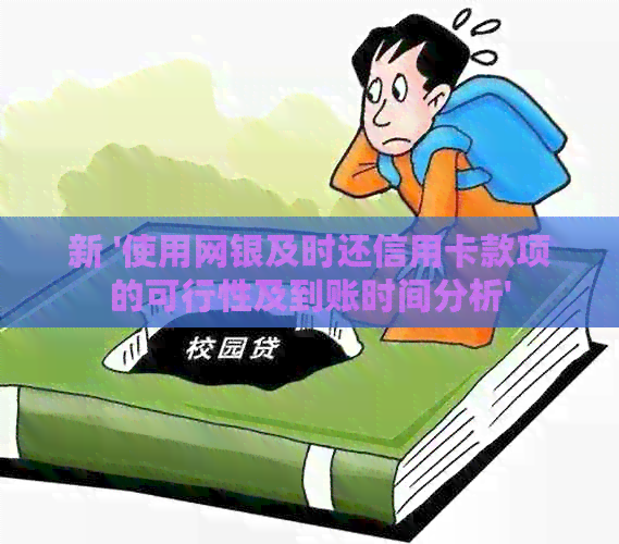 新 '使用网银及时还信用卡款项的可行性及到账时间分析'