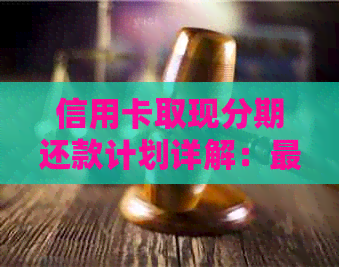 信用卡取现分期还款计划详解：最多可分多少期？利息如何计算？