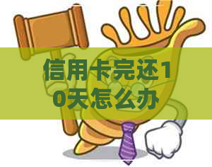 信用卡完还10天怎么办