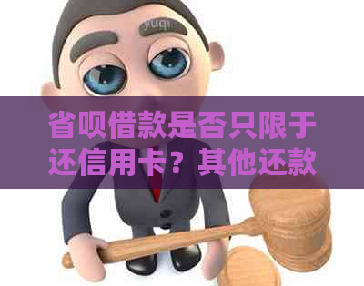 省呗借款是否只限于还信用卡？其他还款方式和条件解析