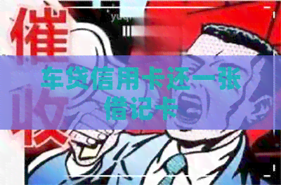 车贷信用卡还一张借记卡