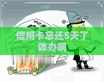 信用卡忘还5天了咋办啊