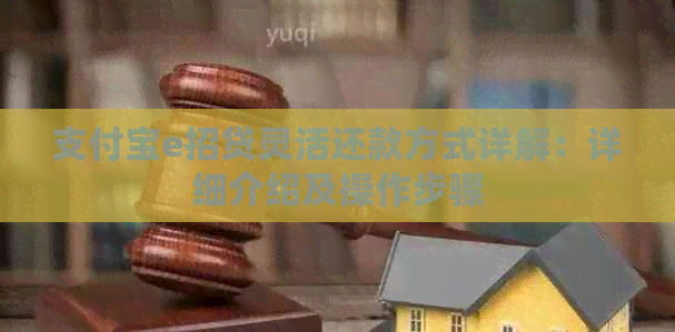 支付宝e招贷灵活还款方式详解：详细介绍及操作步骤