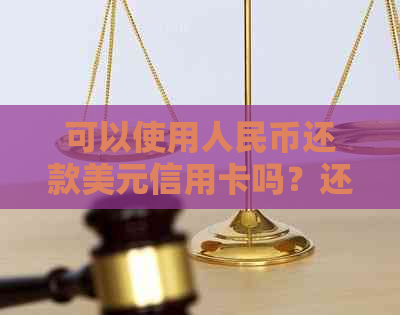 可以使用人民币还款美元信用卡吗？还有其他还款方式吗？