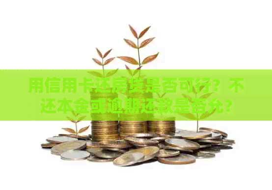 用信用卡还房贷是否可行？不还本金或逾期还款是否允？