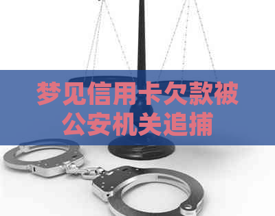 梦见信用卡欠款被公安机关追捕