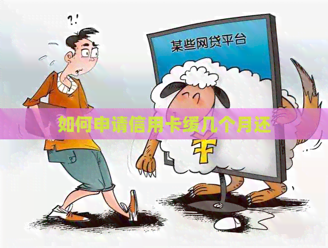 如何申请信用卡缓几个月还