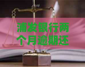 浦发银行两个月逾期还款后果及处理方法