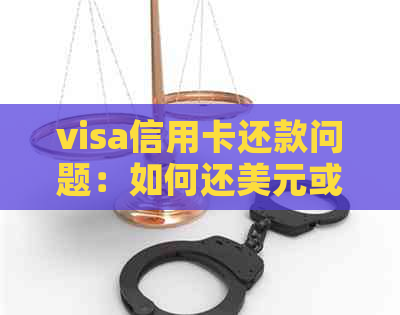 visa信用卡还款问题：如何还美元或外币？