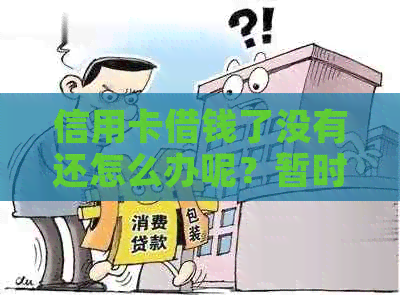 信用卡借钱了没有还怎么办呢？暂时还不上怎么办？借信用卡还不起会怎么样？