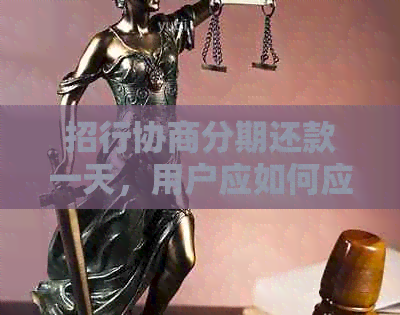 招行协商分期还款一天，用户应如何应对及可能面临的后果？