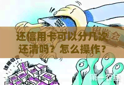 还信用卡可以分几次还清吗？怎么操作？可以分两张卡还吗？可以分期还吗？