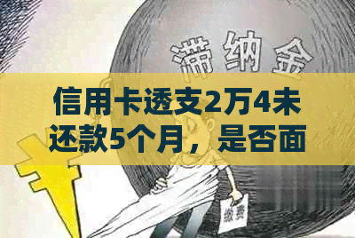 信用卡透支2万4未还款5个月，是否面临法律诉讼？