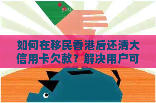 如何在移民后还清大信用卡欠款？解决用户可能遇到的各种问题