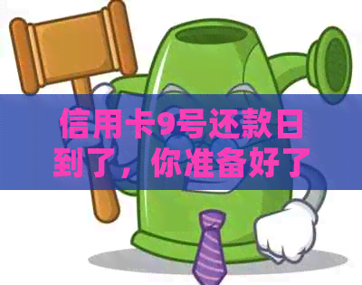 信用卡9号还款日到了，你准备好了吗？