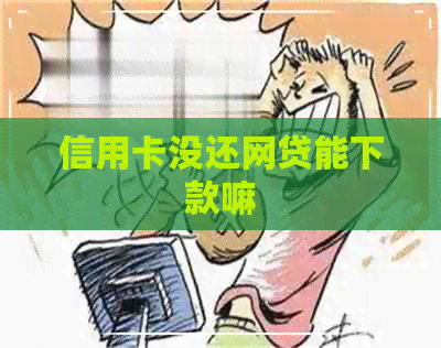 信用卡没还网贷能下款嘛